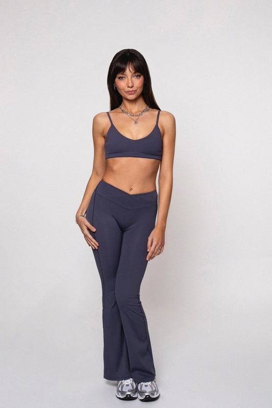 Pantalones acampanados Utopie Azul Grisáceo