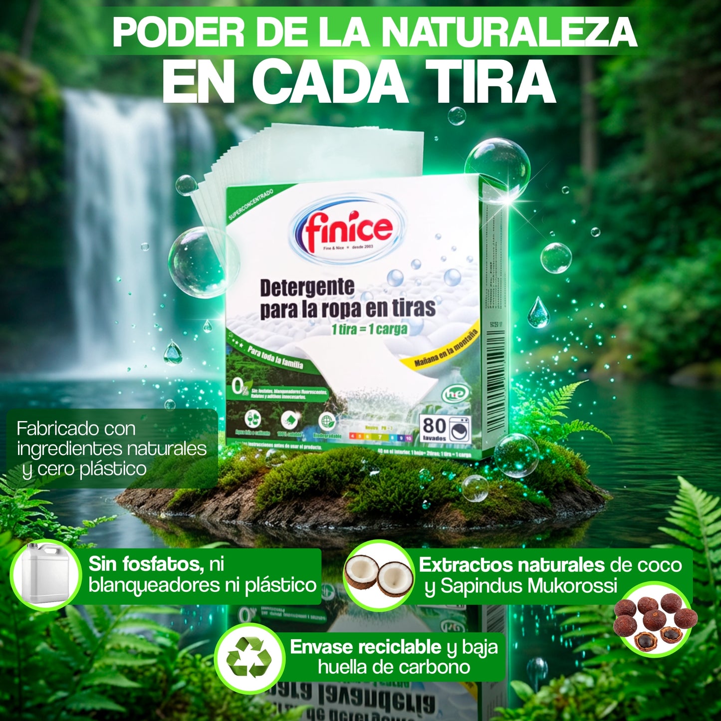 Tiras de detergente ecológicas - VAMZ