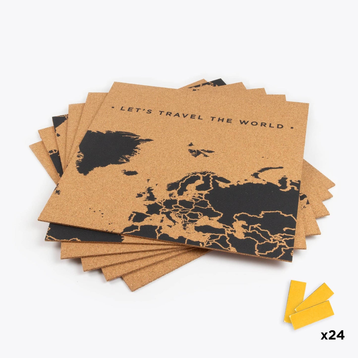 Mapa del mundo de corcho - Woody Map Natural Puzzle----Misswood