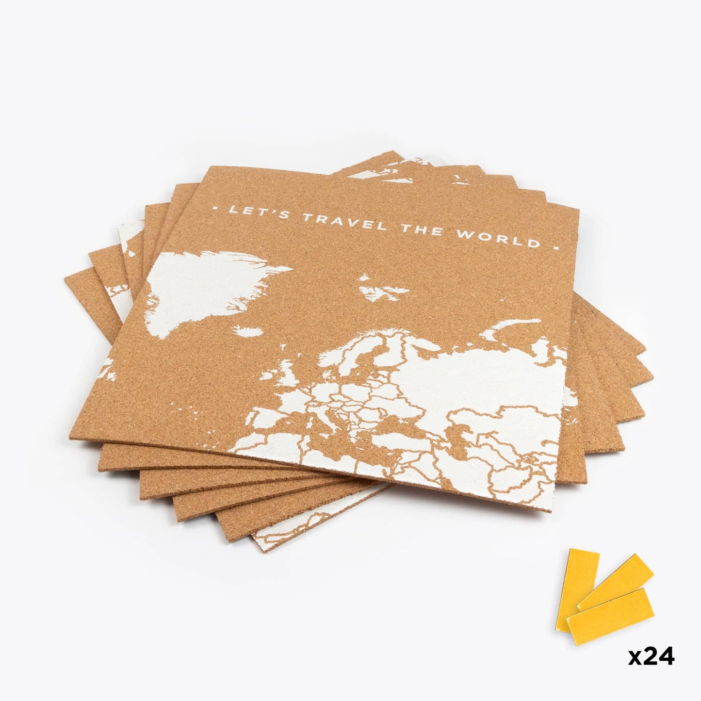Mapa del mundo de corcho - Woody Map Natural Puzzle----Misswood