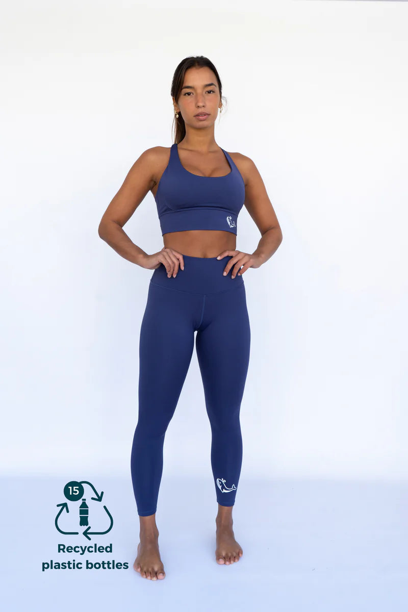 Leggings Ballena Azul Marino - FitPlanet