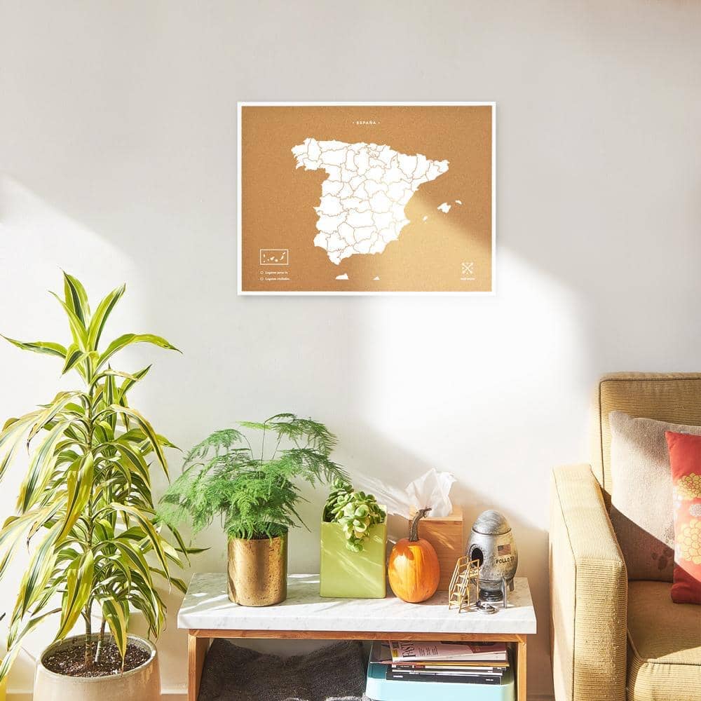 Mapa de corcho - Woody Map Natural España----Misswood