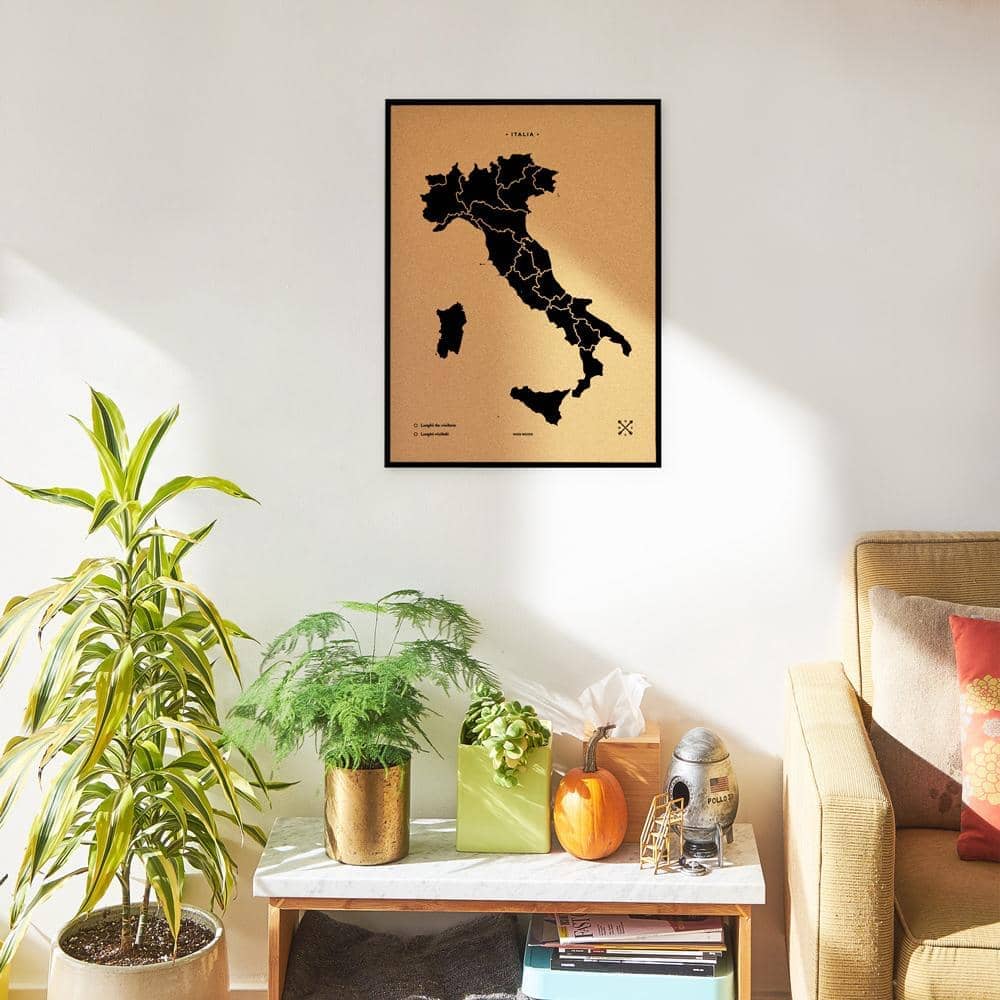 Mapa de corcho - Woody Map Natural Italia----Misswood