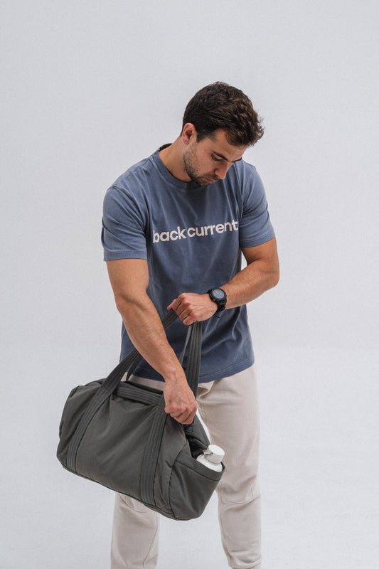 Unisex Printed Organic Cotton T-shirt Blue Storm