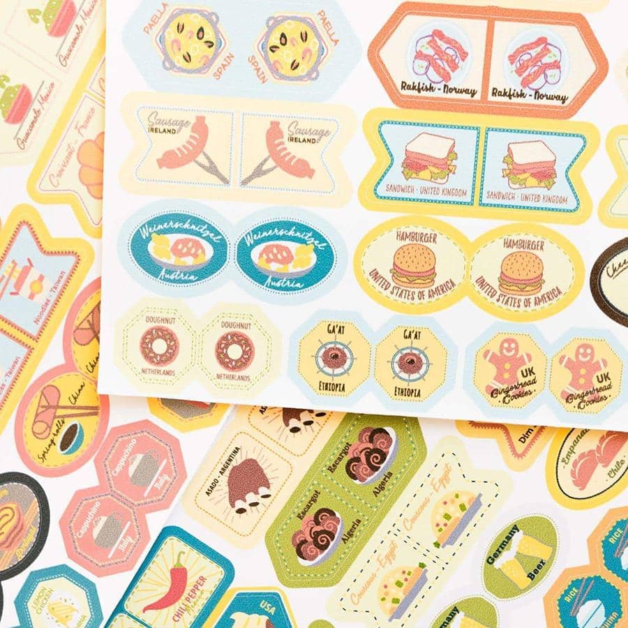 Banderitas Decorativas - Stickers Set----Misswood