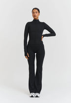 Chaqueta Softsculpt con cremallera negra - Sisterly Tribe