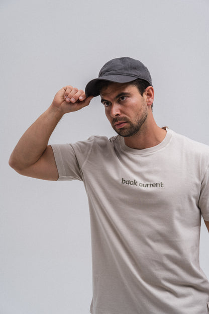 Unisex Embroidered ⁠Organic Cotton T-shirt White Pearl