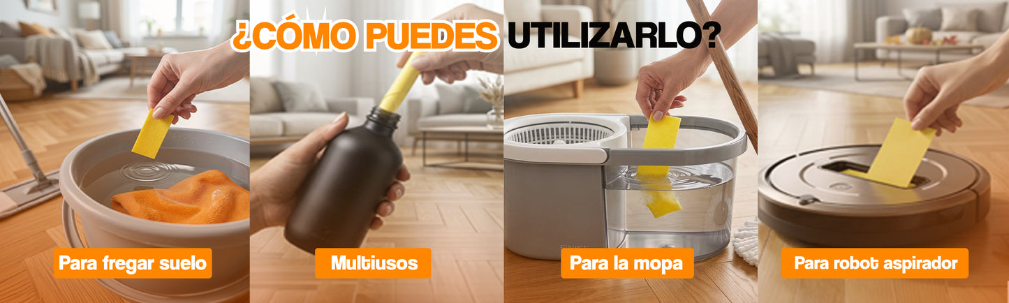 Tiras limpiadoras de suelos ecológicas - VAMZ 