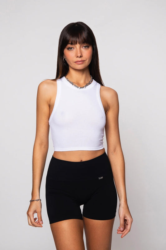 Top de tirantes Crescent Blanco