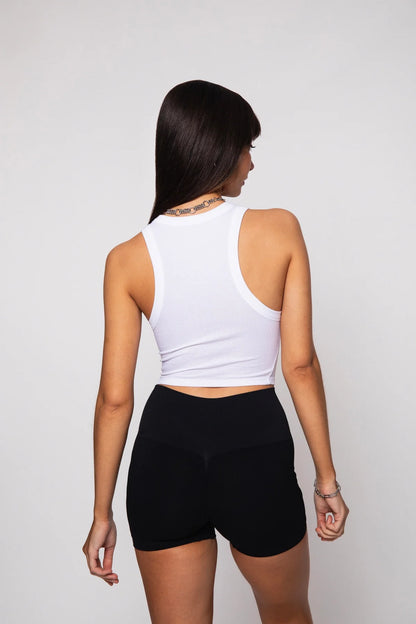 Crescent Tank Top White