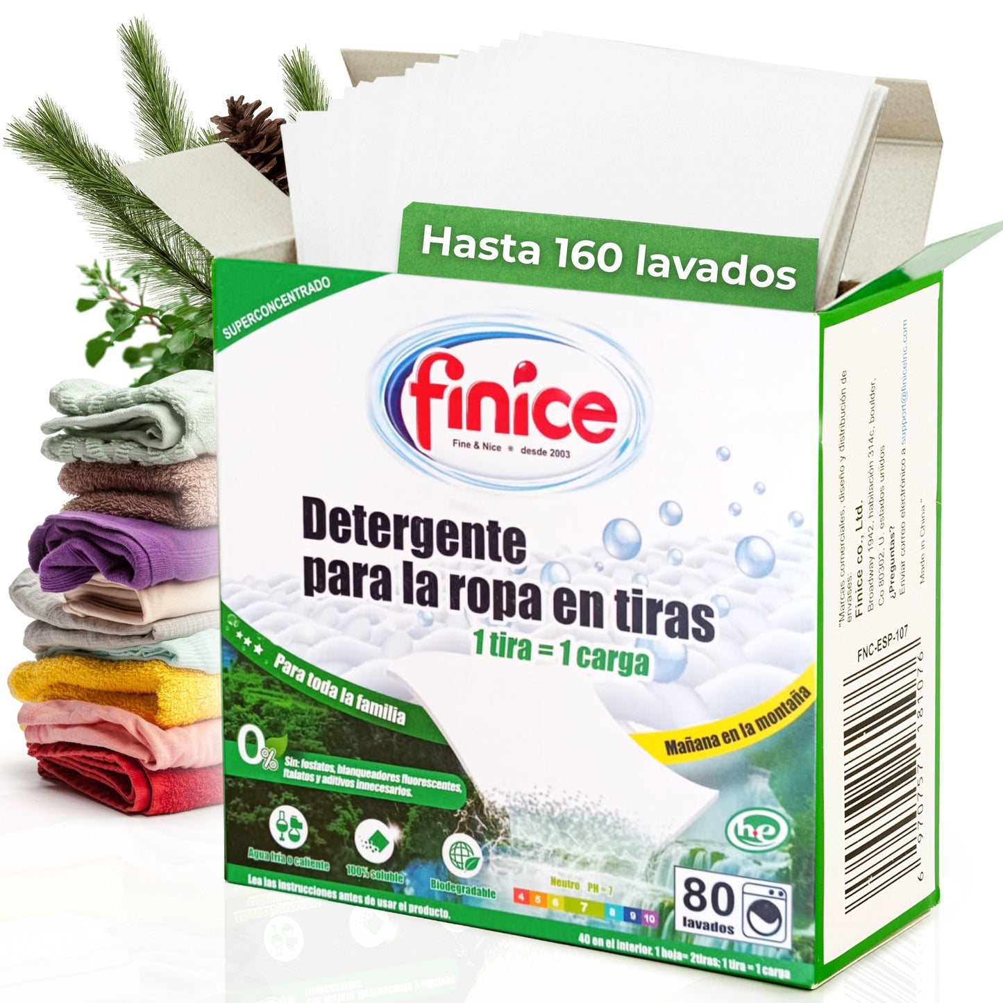 Tiras de detergente ecológicas - VAMZ