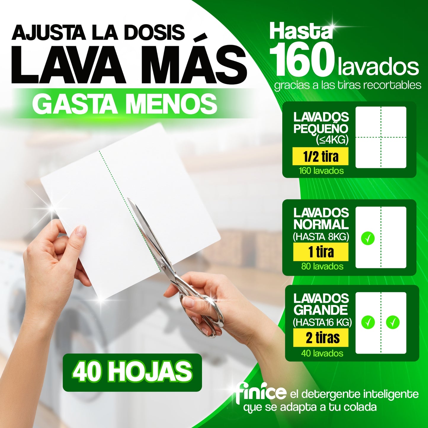 Tiras de detergente ecológicas - VAMZ