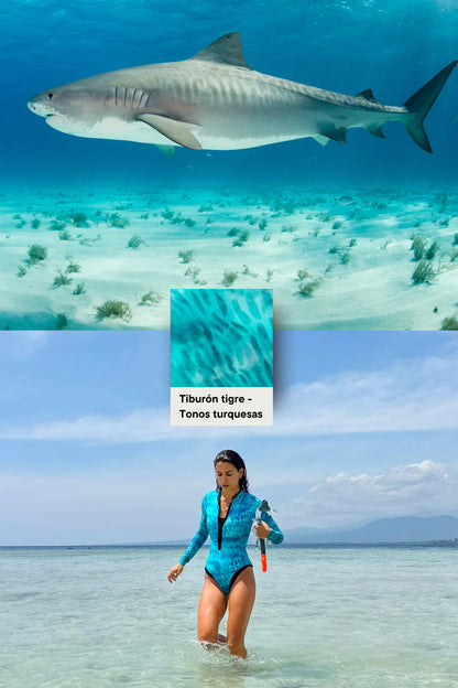 Tiger Shark Surf Swimsuit - FitPlanet