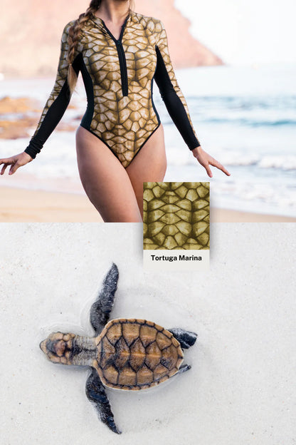 Traje de baño de surf con tiburón ballena - FitPlanet 