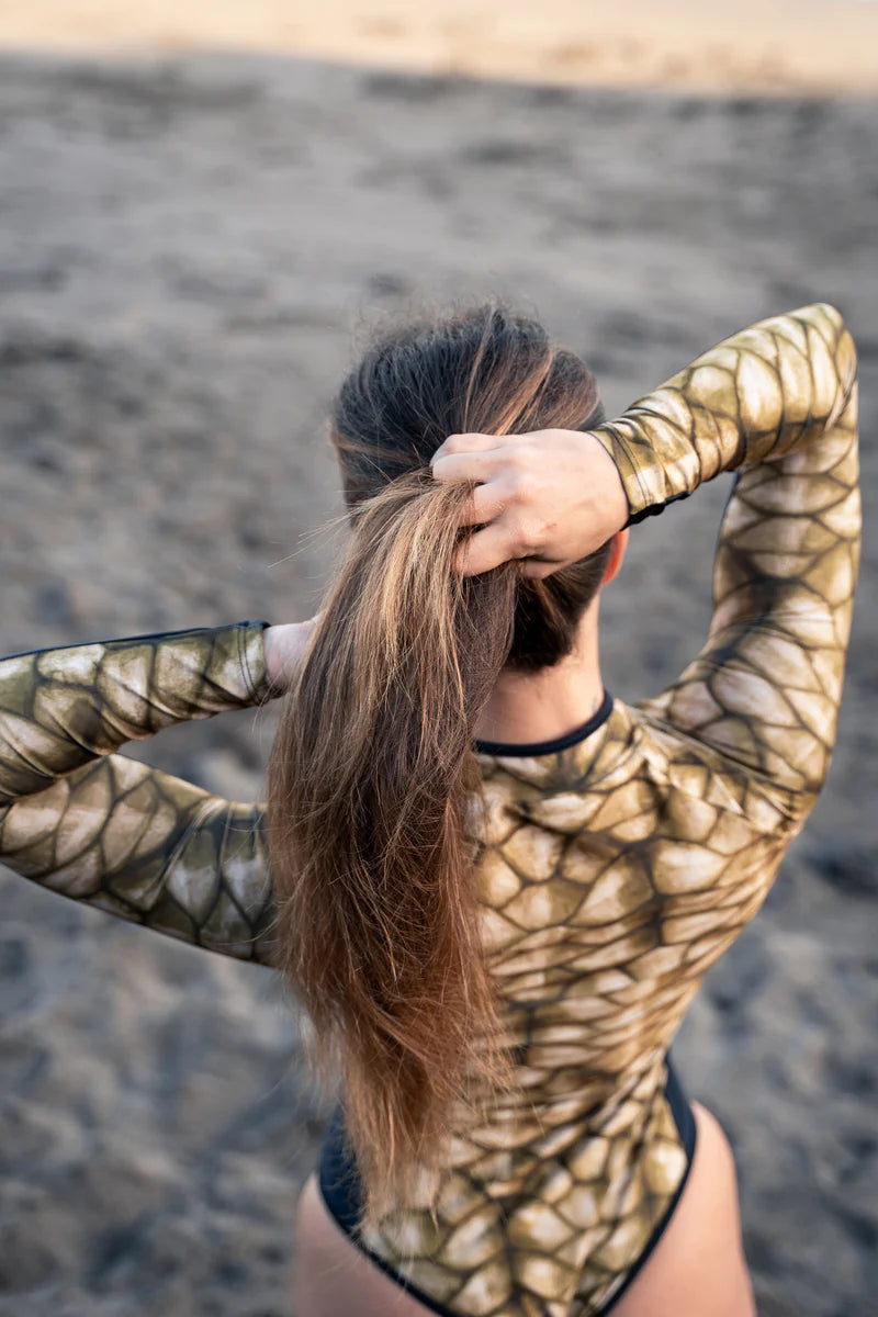 Traje de baño de surf con tiburón ballena - FitPlanet 