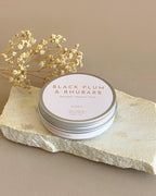 Black Plum and Rhubarb Tin Can Candle