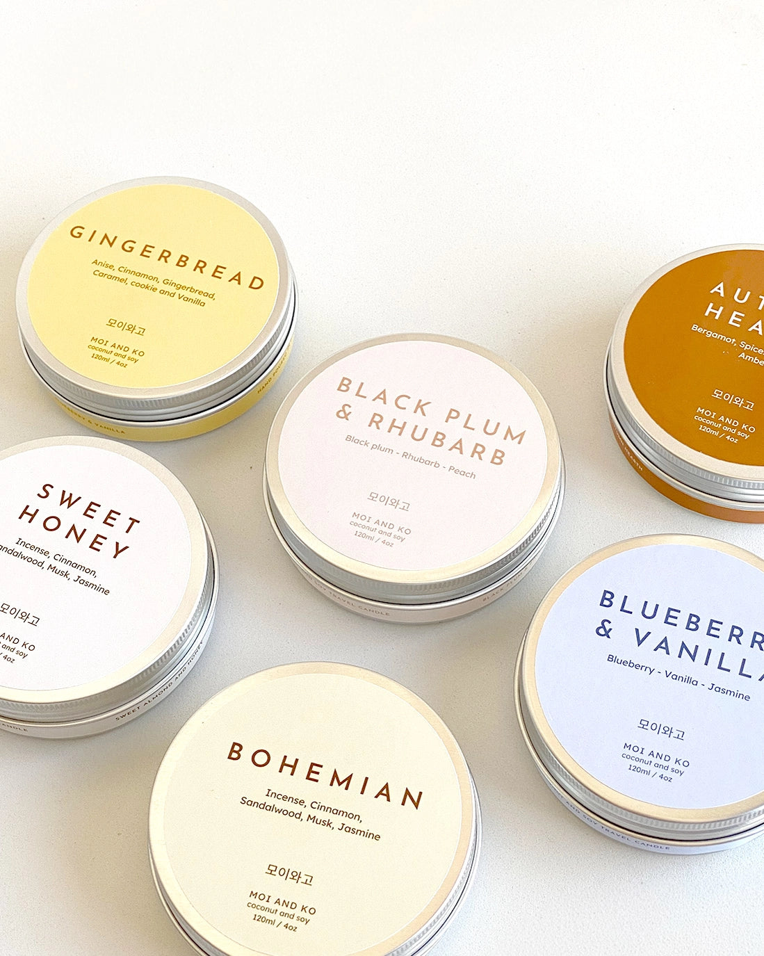 Black Plum and Rhubarb Tin Can Candle