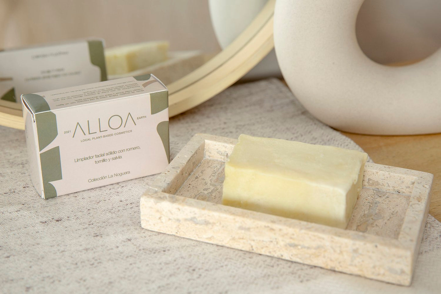 Solid facial cleanser bar