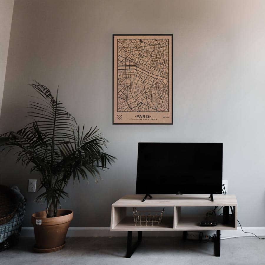 Mapa de corcho - Woody Map Natural Paris----Misswood