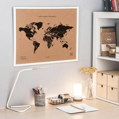 Mapamundi corcho - Woody Map Natural World----Misswood