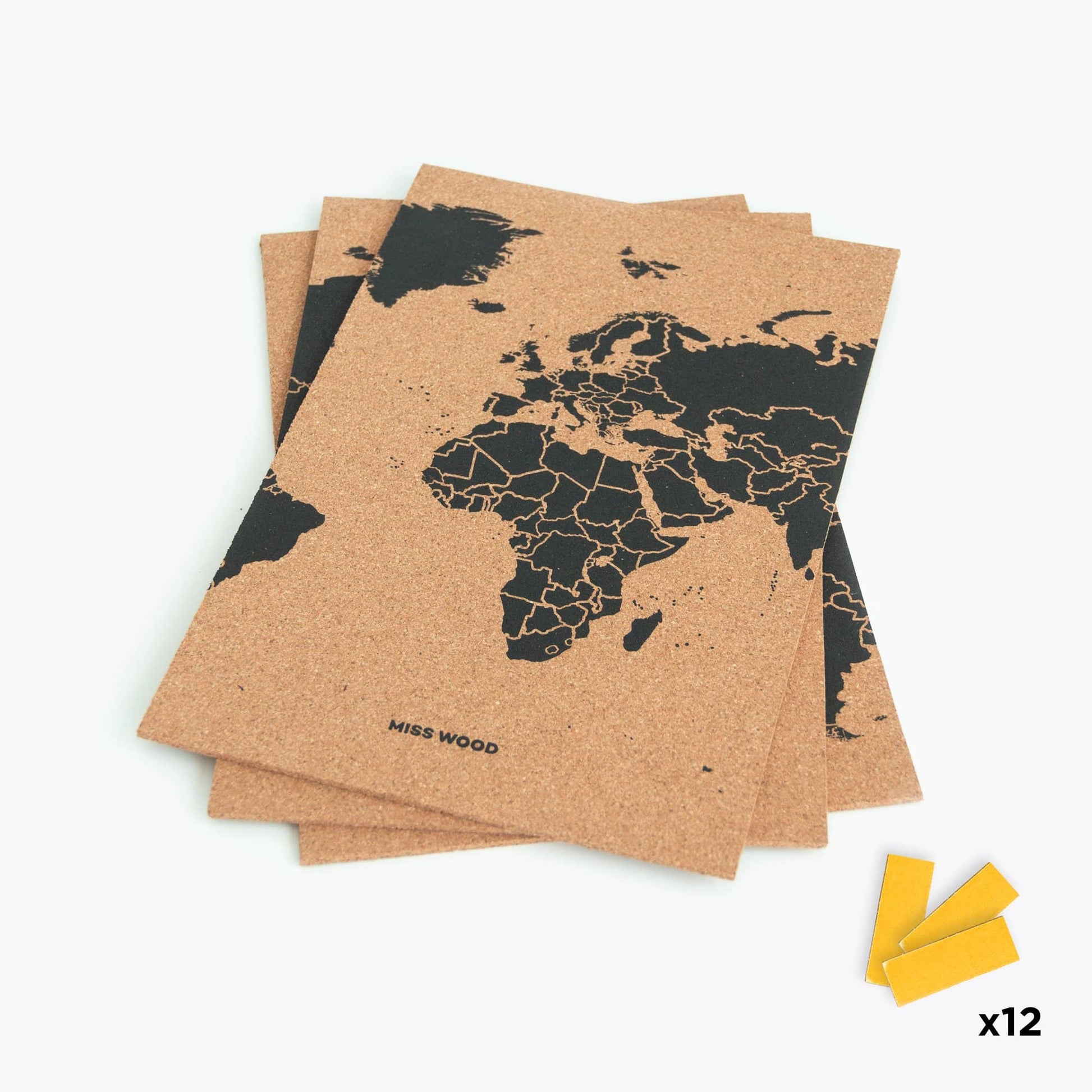 Mapa del mundo de corcho - Woody Map Natural Puzzle----Misswood