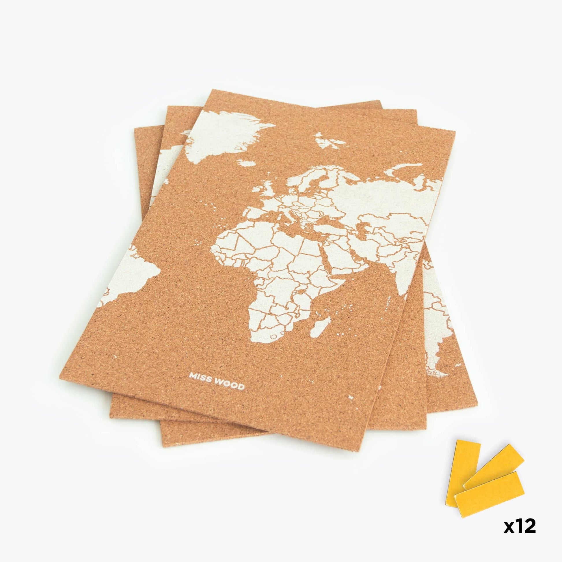 Mapa del mundo de corcho - Woody Map Natural Puzzle----Misswood