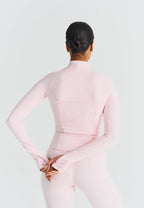 Chaqueta Softsculpt con cremallera rosa - Sisterly Tribe