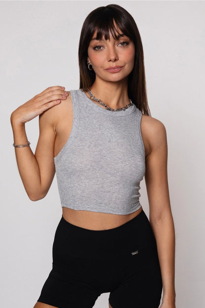 Crescent Tank Top Grey