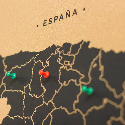 Mapa de corcho - Woody Map Natural España----Misswood