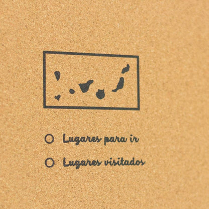 Mapa de corcho - Woody Map Natural España----Misswood