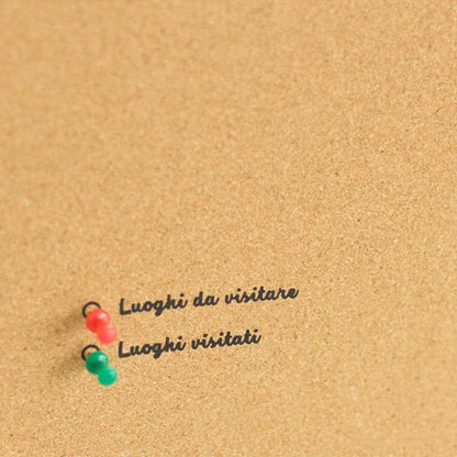 Mapa de corcho - Woody Map Natural Italia----Misswood