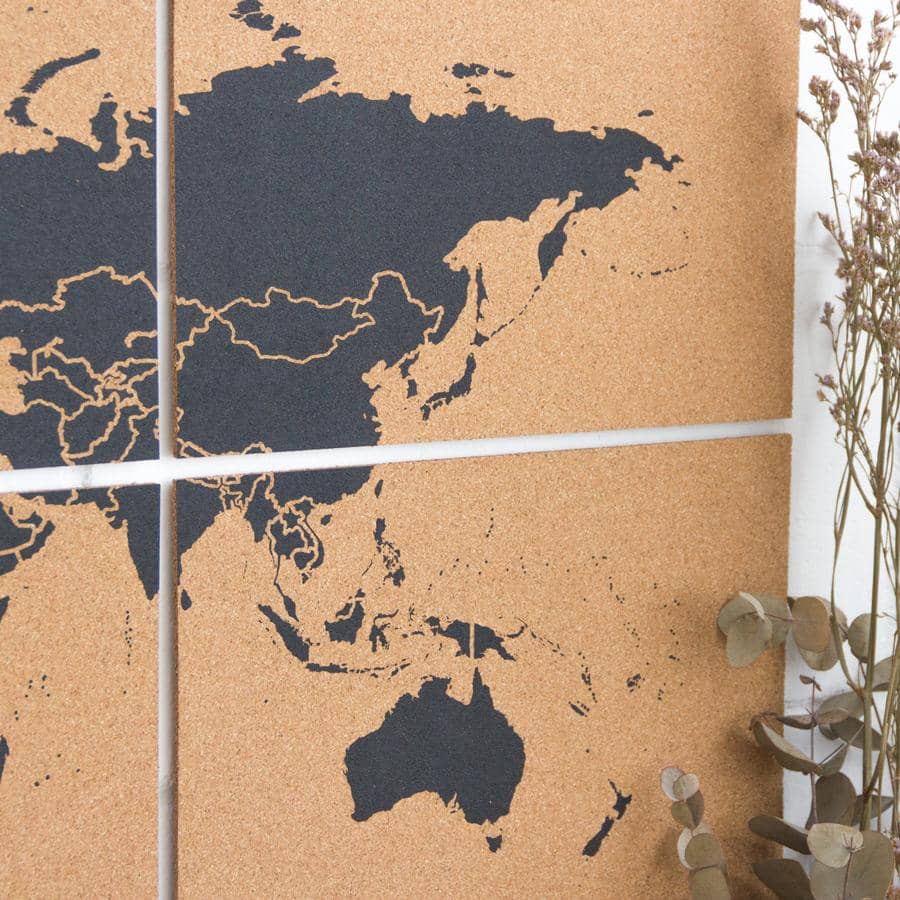 Mapa del mundo de corcho - Woody Map Natural Puzzle----Misswood