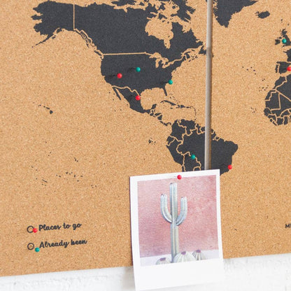 Mapa del mundo de corcho - Woody Map Natural Puzzle----Misswood