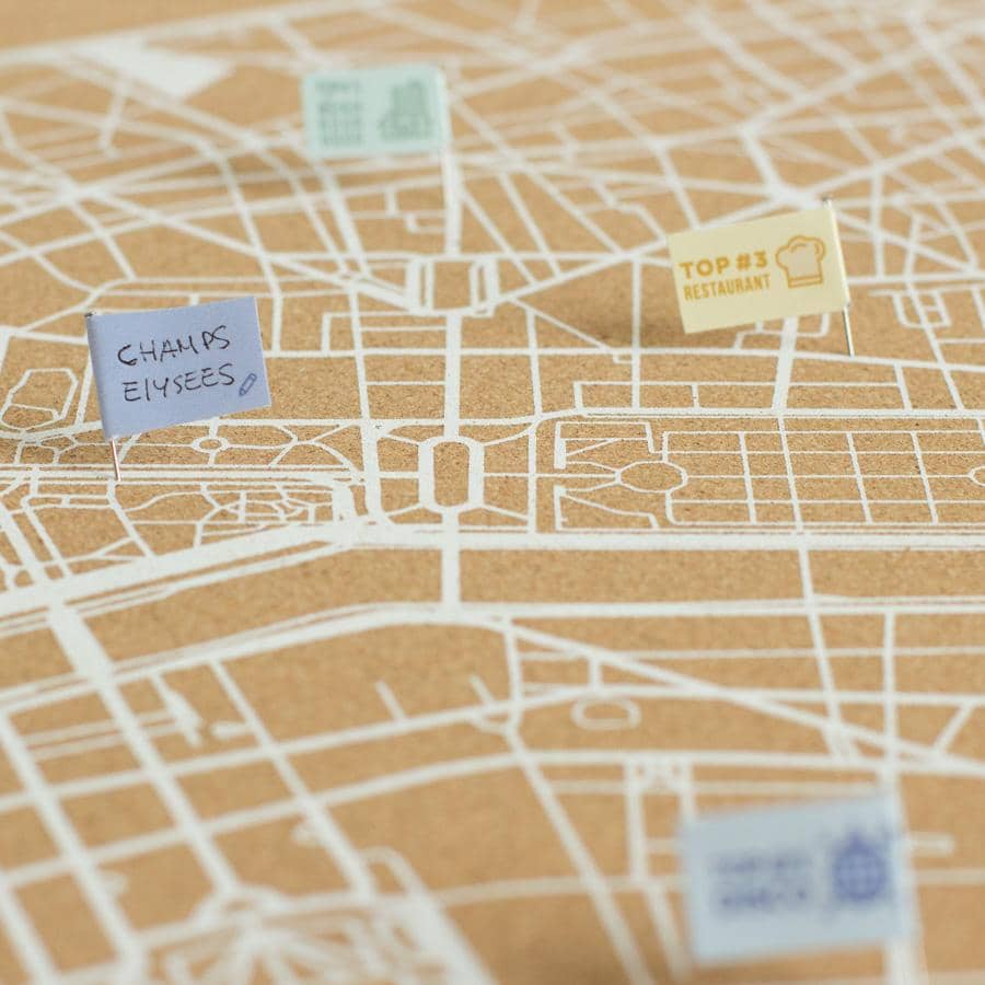 Mapa de corcho - Woody Map Natural Roma----Misswood