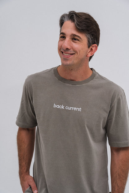 Unisex Embroidered ⁠Organic Cotton T-shirt Green Kelp