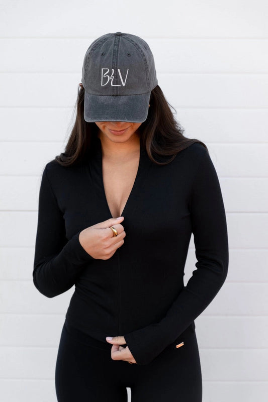 Invisible Zip Jacket in Black