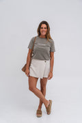 Camiseta unisex bordada de algodón orgánico Green Kelp