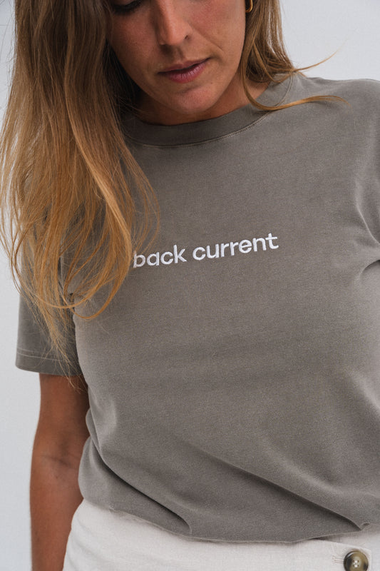 Unisex Embroidered ⁠Organic Cotton T-shirt Green Kelp