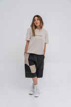 Camiseta unisex bordada de algodón orgánico White Pearl