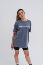 Camiseta unisex bordada de algodón orgánico Blue Storm