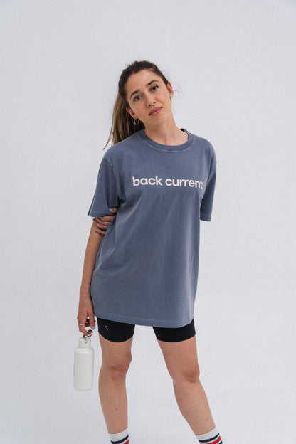 Unisex Printed ⁠Organic Cotton T-shirt Blue Storm