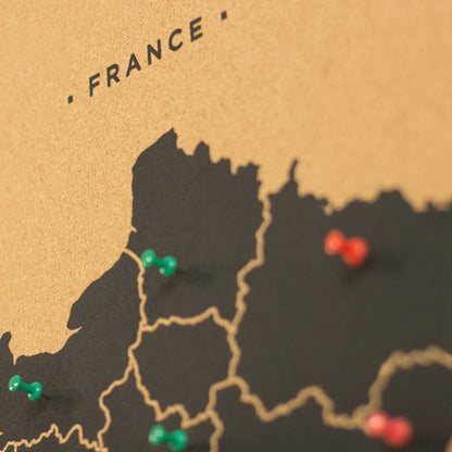 Mapa de corcho - Woody Map Natural Francia----Misswood