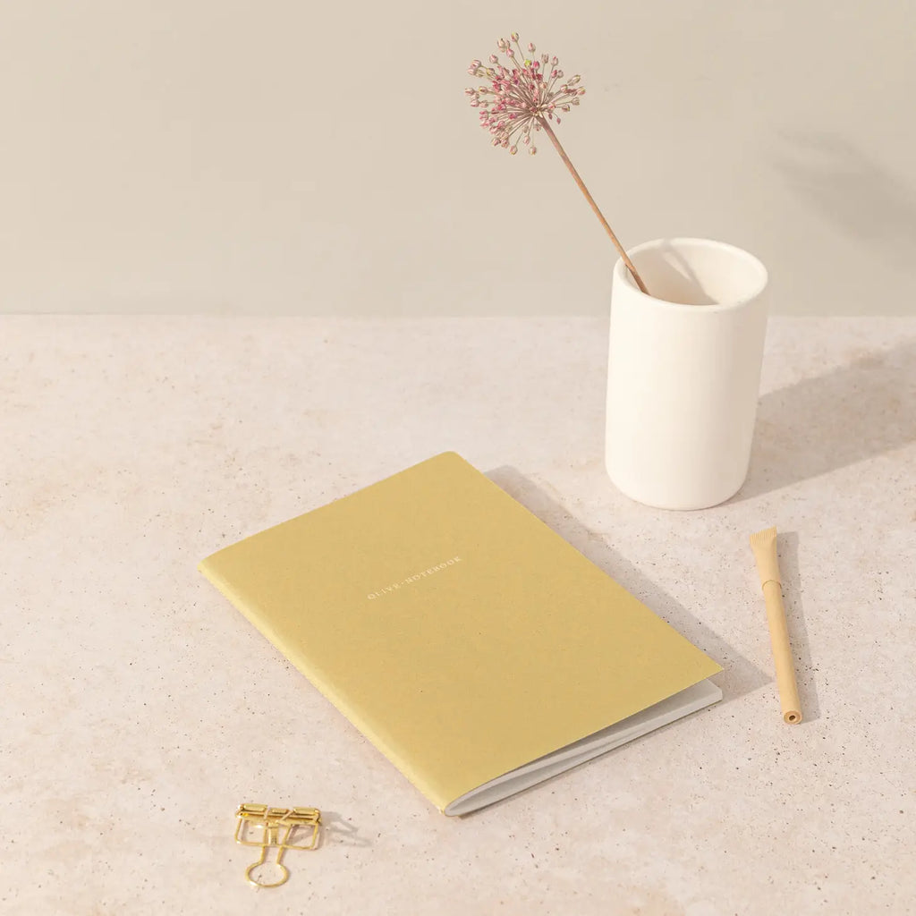 Organic Notebook Olive A5