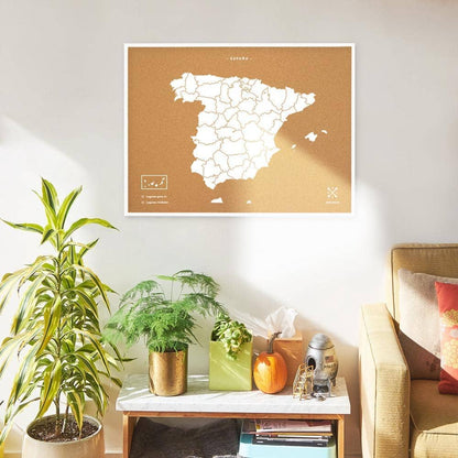 Mapa de corcho - Woody Map Natural España----Misswood