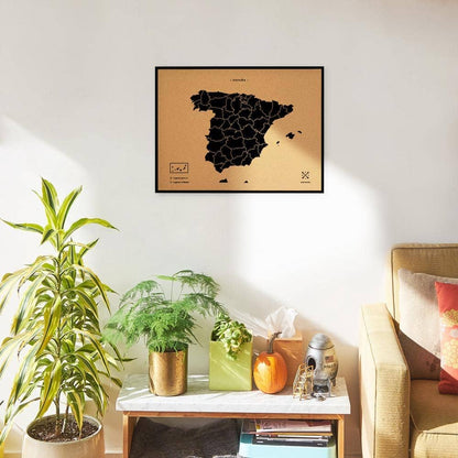 Mapa de corcho - Woody Map Natural España----Misswood
