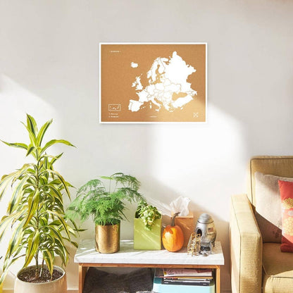 Mapa de corcho - Woody Map Natural Europa----Misswood