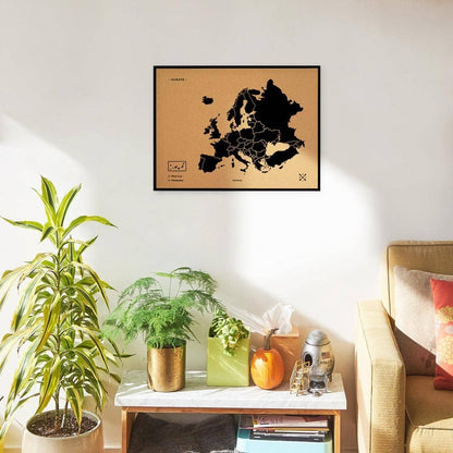 Mapa de corcho - Woody Map Natural Europa----Misswood
