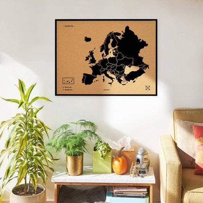 Mapa de corcho - Woody Map Natural Europa----Misswood