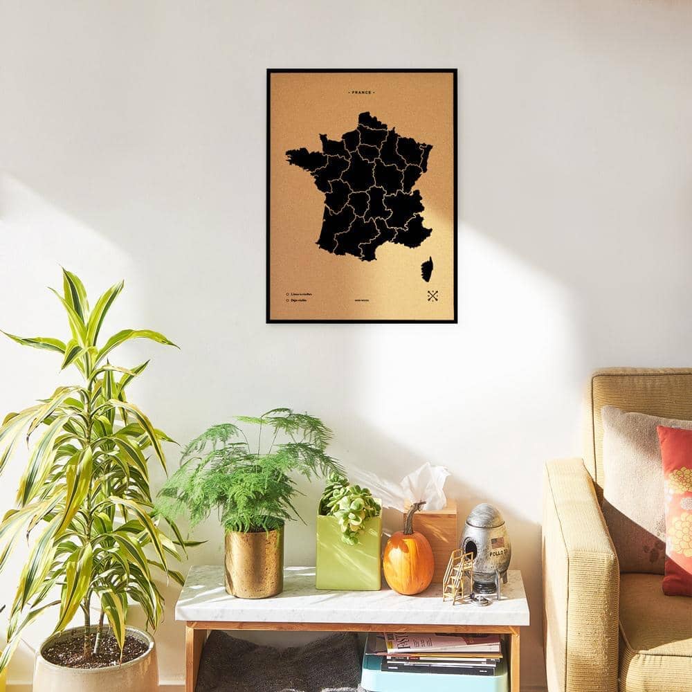 Mapa de corcho - Woody Map Natural Francia----Misswood