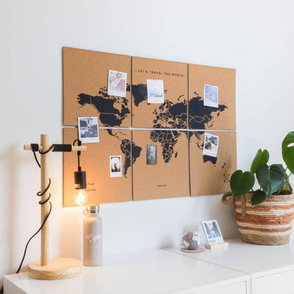 Mapa del mundo de corcho - Woody Map Natural Puzzle----Misswood